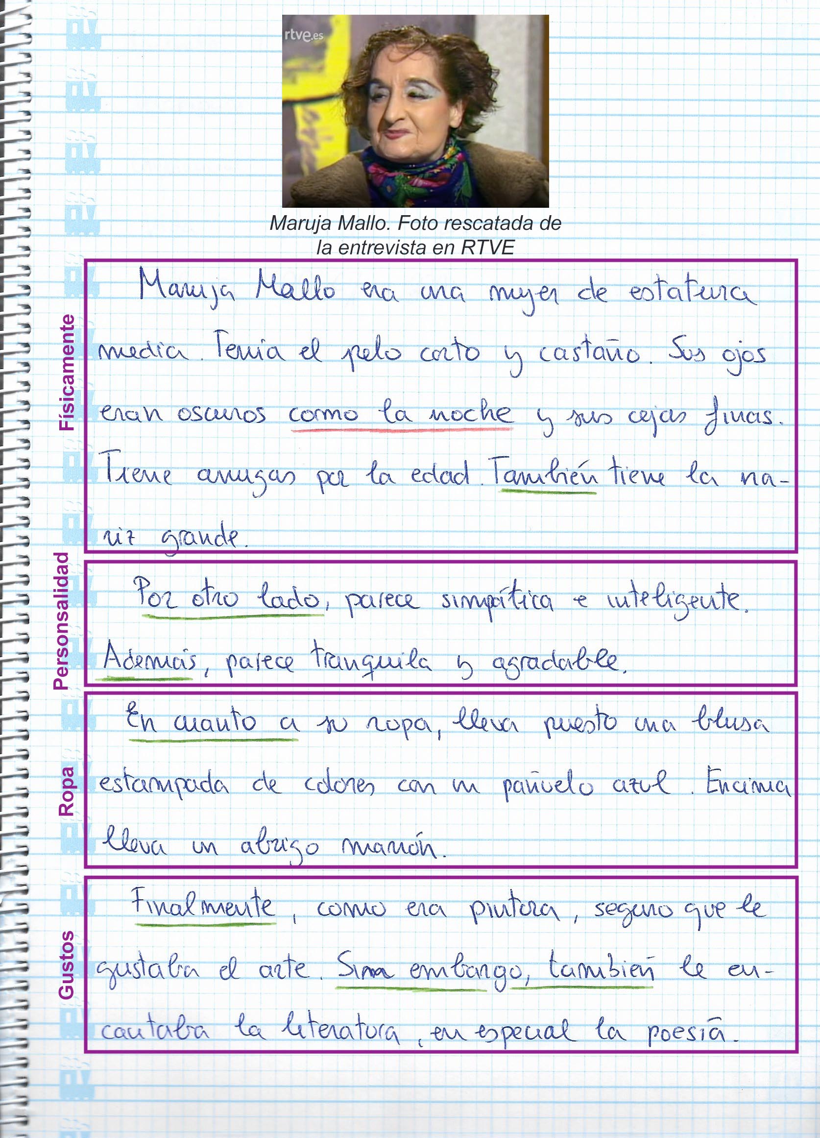 Ejemplo Descripción Sobresaliente Ejemplo Descripción Sobresaliente